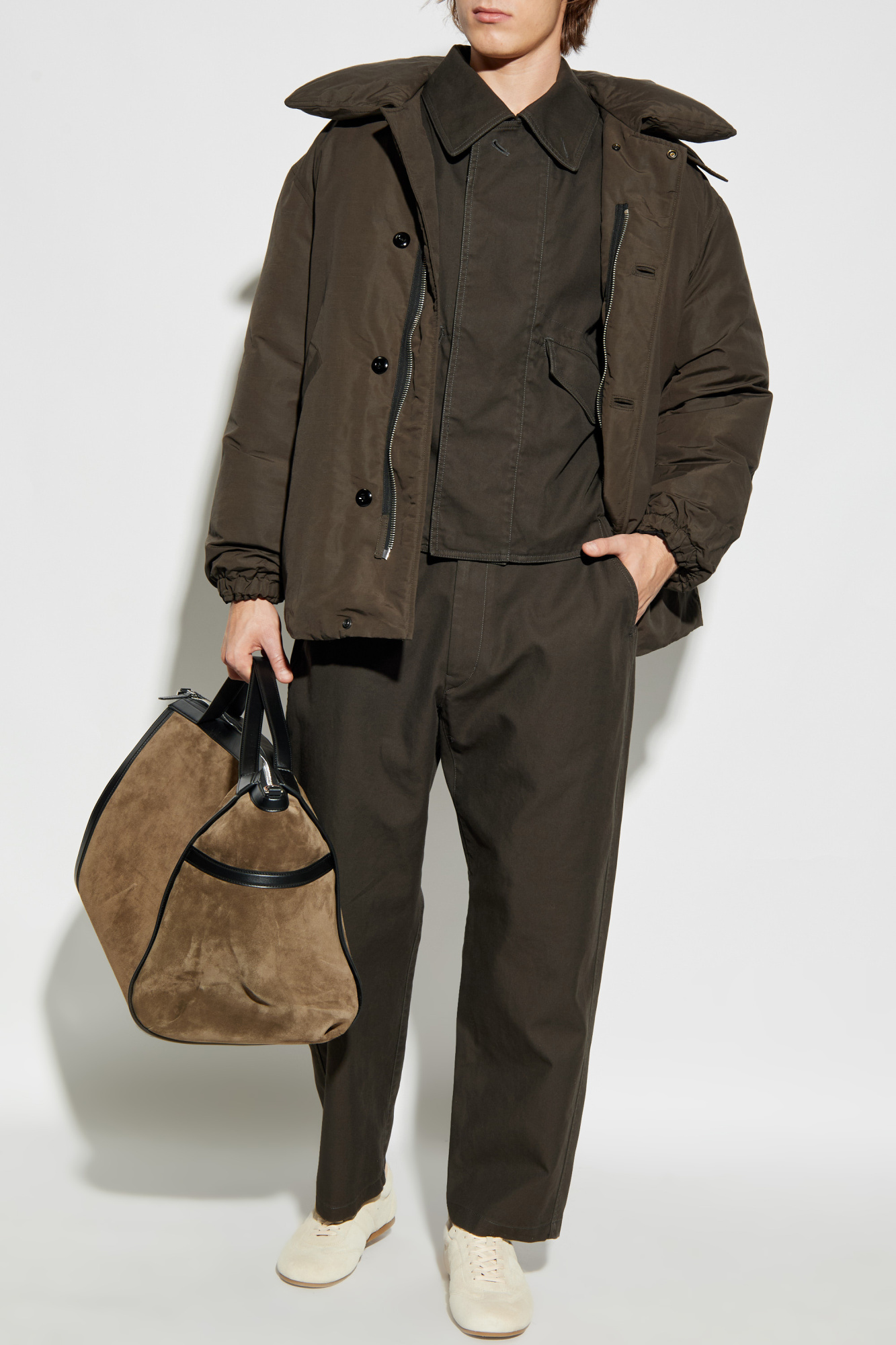 LEMAIRE カーキ フード付きジャケット LEMAIRE カーキ フード付きジャケット